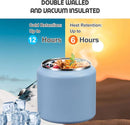 26oz Soup Thermo for Hot Food Kids with Buckle Lid Insulated Vacuum Food Jar Wide Mouth Leakproof Stainless Steel Lunch Container (Blue) by TinyTreasures Baby Boutique