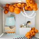 130pcs Orange Balloons Different Sizes 18" 12" 10" 5" Orange Matte Latex Balloons for Boys Girls Birthday Baby Shower Gender Reveal Wedding Gender Reveal Autumn Party Decorations by CozyNest Decor