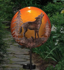 Regal Art & Gift Solar Stake Lights, Outdoor LED Powered Garden Stakes, Decorative Lawn Pathway Lights for Yard, Patio, and Garden – Waterproof Stake Light, Wolf by GreenHaven Gardens
