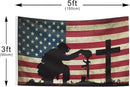 Memorial Day Flag 3x5 Ft for Outdoor Flag, Faith Over Fear Flag Remember Our Heroes Christian American Flags for Outside 3x5 Ft Double Sided Christian Banners with Brass Grommets by GreenHaven Gardens
