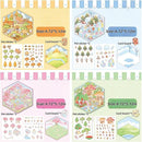 4 Sets DIY 3D House Stickers - Four Seasons Theme: Create Your Own Cute Cartoon Miniature Scene Sticker Art Kit for Kids & Adults, Stress Relief (Spring Summer Autumn Winter Theme) by TinyTreasures Baby Boutique