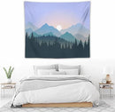 HZOHNAGO Mountain Tapestry Forest Mountain Sunrise Pattern Printed Wall Tapestry Wall Hanging for Bedroom Living Room Dorm 60" W x 50" H by CozyNest Decor