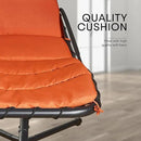 Weatherproof Replacement Cushion Pad and Umbrella for Hanging Lounge Chair Outdoor Chaise Hanging Hammock Chair - Long-Lasting, Fade-Resistant, Quick-Dry, Outdoor Lounge Replacement Set (Orange) by GreenHaven Gardens