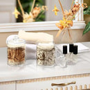 2 Pack Qtip Holder Organizer Dispenser Western Desert Cowboy Bathroom Storage Canister Cotton Ball Holder Container for Cotton Swabs/Pads/Floss by CozyNest Decor