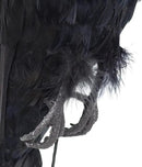 Etistta 17 inch Realistic Hanging Dead Crows Decoy Lifesize Extra Large Black Feathered Crow by GreenHaven Gardens