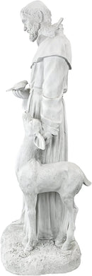 Design Toscano Francis of Assisi, Patron of Animals Religious Garden Decor Statue, 37 inches Tall, Cast Stone Resin, Antique Stone Finish by GreenHaven Gardens