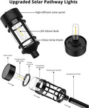 8 Pack Solar Pathway Lights Outdoor, Waterproof Solar Lights Outdoor with Metal & Glass Design - Auto On/Off, Long-Lasting, Landscape Lighting for Garden, Yard, Lawn, Driveway, Walkway by GreenHaven Gardens