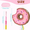 WERNNSAI Donut Piñata - Pink Donut Pinata with String Birthday Partyn Decorations Piñata with Stick Blindfold for Girls Kids Dount Pull String Pinata Family Games Birthday Party Supplies by TinyTreasures Baby Boutique