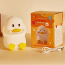 Soft Silicone Cute Duck Night Light, 2-Level Brightness 6 Colors Changeable, with Timing Function Rechargeable Night Light for Nursery Kids Bedroom, Toddler Gift by TinyTreasures Baby Boutique
