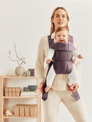 BabyBjörn Baby Carrier Mini, Cotton, Dark Purple | Newborn Carrier (7-25 lbs), Ergonomic, Easy-to-Use by TinyTreasures Baby Boutique