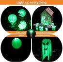 SumDirect Pack of 12 LED Mini Non-Blinking Lights for Paper Lanterns Balloons Floral Wedding Halloween Christmas Party Decoration Centerpieces (12, Green) by GreenHaven Gardens