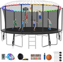SKYUP Tranpoline 1500LBS 16 15 14 12 10 8 FT Tranpoline for 7-10 Kids and Adults, Windproof Outdoor Tranpoline with Enclosure Net, Basketball Hoop, Easy to Install & Last Long - ASTM Approved by TinyTreasures Baby Boutique