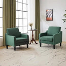 VINGLI Accent Chair for Living Room Chairs Dark Green Reading Chair for Bedroom Scooped Arm Chair Mid Century Modern Accent Chairs Upholstered Comfy Chair for Apartment, Waiting Room by CozyNest Decor