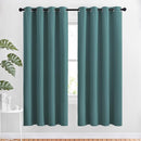 NICETOWN Insulated Curtains Blackout Draperies - Triple Weave Microfiber Home Thermal Insulated Solid Ring Top Blackout Curtains/Panels for Bedroom(Sea Teal, Set of 2, 52 x 72 Inch) by TinyTreasures Baby Boutique