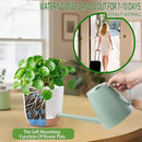 5.8 Inch Self Watering Planters for Indoor Plants with Bottom Watering,2Pack Flower Plant Pots for Outdoor with Drainage, Durable Plastic planters Pots(White) by GreenHaven Gardens