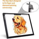 Rechargeable A4 Light Box with Padded Case,led Light pad with Built-in Stand & Clip,6 Levels of Brightness lightbox for tracing,Diamond Painting.Light Table for Artists,Drawing,Sketching,Animation by TinyTreasures Baby Boutique