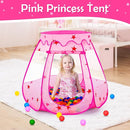 Baby Ball Pit for Toddler with 50 Balls, Kids Pop Up Play Tent for Girls, Princess Toys for Children Indoor & Outdoor Playhouse with Carry Bag by TinyTreasures Baby Boutique