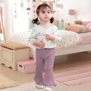 Neutocd Toddler Baby Girl 2-Pack Pants Bell Bottom Infant Baby Girl Solid Ribbed Cotton Leggings by TinyTreasures Baby Boutique