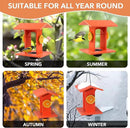 Oriole Feeder for Outdoors Hanging with Gift Box, Durable Plastic Oriole Jelly Feeder with Fruit Holder & 6oz Glass Bowl, Bird Feeder for Orioles with Roof Rain Protection for Garden, Patio, Backyard by CozyNest Decor