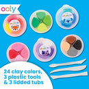 Ooly Air Dry Clay for Kids, 24 Colors Modeling Clay with 3 Shaping Tools, Play Dough Summer Craft Supplies - Creatibles by TinyTreasures Baby Boutique