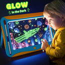 Magic LED Drawing Board for Kids, Toys for Boys Ages 5-7, Light Up Tracing Pad with 9 Double-Sided Cards, 6 Washable Pens, Glow Up Toys for Kids 4-6 Year Old Christmas Birthday Gifts by TinyTreasures Baby Boutique