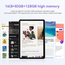 HUIHUANG Tablet 10 Inch Android 14 Tablet, 16GB RAM 128GB ROM, 1TB Expansion, Octa-core, Large Capacity Battery, 5MP + 8MP Dual Camera, 5G/2.4G WiFi, Bluetooth 5.0, GPS, Drop-Proof Case (Blue) by TinyTreasures Baby Boutique