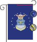 US Embroidered Air Force Garden Flag Double Sided 12x18 inch American Air Force Yard Lawn Garden Flags Banner Heavy Duty Vivid Color Waterproof by GreenHaven Gardens