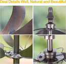 LimeHill Wind Spinner for Yard and Garden - Large Metal Windspinners for Outdoor Decorations (Silver Spherality) by CozyNest Decor