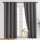 NICETOWN Gray Blackout Curtains for Bedroom 84 inches Long - Thermal Drapes Grommet Room Darkening Light Blocking Curtains Window Treatments for Living Room (2 Panels, W52 x L84, Grey) by TinyTreasures Baby Boutique