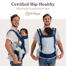 Beco Toddler Carrier - Breathable 3D Mesh Front-Carry & Backpack Style Carrier with Tall Supportive Back and Ergonomic Extra-Wide Seat for Children from 18months (20-60 lbs) - Navy by TinyTreasures Baby Boutique