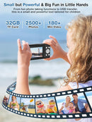 Digital Camera,FHD 1080P Kids Camera 44MP Point and Shoot Digital Cameras with 32GB Card,16X Zoom,Anti-Shake,Date Stamp,Compact Small Cameras Photography for Kids Student Teen Girl Boy(Black) by TinyTreasures Baby Boutique
