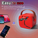 Mini Karaoke Machine for Kids Birthday Gifts 4 5 6 7 8 9 10 11 12 Year Old Girl Boy Singing Electronic Toys Bluetooth Speaker with 2 Wireless Mics Fun Voice and LED Lights Christmas Party by TinyTreasures Baby Boutique