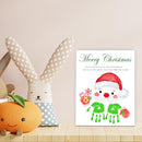 SHLINCO Handprint Keepsake DIY Kit, Baby's First Holiday Keepsake, Santa Claus Decoration, Family Footprint Art for Kids, 7.8x9.8 Inch Canvas, Suitable For Desktop Wall Ornaments by TinyTreasures Baby Boutique
