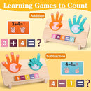 2 in 1 Math Toy for Toddlers 3 4 5 6 7,Addition and Subtraction Math Games for Kids 5-7,Math Manipulatives Kindergarten Preschool Classroom Must Haves Educational Number Blocks Learning Toys by TinyTreasures Baby Boutique