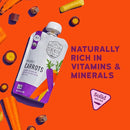 Serenity Kids 6+ USDA Months Organic Carrot Veggie Puree Baby Food Pouches - 3.5 oz Pack of 12 - Organic, BPA-Free & Allergen Free - No Sugary Fruits & No Added Sugar - 3.5 Oz, 12 Pack by TinyTreasures Baby Boutique