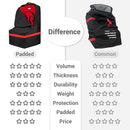Car Seat Travel Bag - Padded, Comfortable, Durable, Roomy Gate Check Carseat Cover Backpack Fits 3-in-1，Convertible, Booster & Infant Car Seats for Airplane, Airport, Red by TinyTreasures Baby Boutique