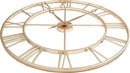 CLXEAST 30 Inch Wall Clock,Large Champagne Gold Metal Roman Numeral Wall Clock, Modern Wall Clocks for Living Room Decor,House Warming Gifts New Home by CozyNest Decor