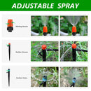 256FT Automatic Drip Irrigation System Kit,Automatic Garden Watering Misting System for Greenhouse, Yard, Plant ，Lawn with 1/2 inch Hose 1/4 inch Distribution Tubing and Accessories by GreenHaven Gardens