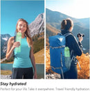 32oz Motivational Water Bottles with Time Marker & Fruit Strainer, Transparent Gradient Color Water Bottle with Times to Drink, Leakproof & BPA Free, Reusable Bottle with Strap (No Straw) by CozyNest Decor
