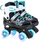 Sowume Adjustable Roller Skates for Girls and Women, All 8 Wheels of Girl's Skates Shine, Safe and Fun Illuminating for Kids by TinyTreasures Baby Boutique