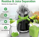 Aeitto Cold Press Juicer with Large Feed Chute, Large Capacity, Juicer Machines for Fruits and Vegetables, Slow Masticating Juicer Self Feeding, Easy to Clean, High Juice Yield by CozyNest Decor
