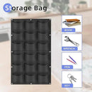 18 Pockets Hanging Planter Bags, Hanging Vertical Wall Mounted Plant Planting Grow Bags, Herb Garden Planter Outdoor Indoor Growing Bag, Gardening Vertical Greening Flower Container(1m×0.5m, Black) by CozyNest Decor