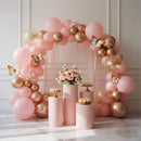 140pcs Pastel Pink Round Balloons Different Sizes 18 12 10 5 Inch Latex Balloons for Arch Decoration Party Balloon Kit for Graduation Birthday Party Wedding Balloon Baby Shower Decoration by TinyTreasures Baby Boutique