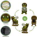 Funoasis Garden Outdoor Frog with Solar Powered Lamp Unique Gifts for Mom Outside Decor for Lawn Balcony Home Ornaments by GreenHaven Gardens