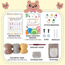 LoopMap Crochet Kit for Beginners - DIY Amigurumi Bear with Removable Dress & Accessories, Step-by-Step Video Tutorials, Extra Yarn, Crochet Tools, Handmade Gift for Kids & Adults(Bear-Yellow) by TinyTreasures Baby Boutique