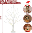 2ft Lighted Indoor & Outdoor Birch Tree by EP Designlab LLC