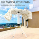 Clothes Drying Rack Foldable & Collapsible Drying Racks with 4-Leg Octopus Design, Large Capacity Space Saving Indoor Drying Rack for Bedroom,Balcony,Laundry for Indoor/Outdoor Use (White) by CozyNest Decor