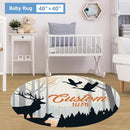 Personalized Baby Crib Bedding Set, 5 Pcs Custom Baby Crib Set with Name, Soft Flannel Deer Crib Bedding Set for Boys, Double Layer Nursery Bedding Set, Toddler Infant Bedding Set Parents Gift by TinyTreasures Baby Boutique