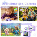 Kids Camera Toys for 3 4 5 6 7 8 9 10 11 12 Years Old Boys/Girls, Kids Digital Camera for Toddler with Video, Birthday Festival for Kids, Selfie Camera, 32GB TF Card by TinyTreasures Baby Boutique