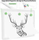 Phylosal Rechargeable A3 Light Pad with Carry Bag, Ultra-Thin Magnetic Tracing Light Box for Drawing, Diamond Art Painting Light Board with Side Button, Super Bright Light Table for Sketching (White) by TinyTreasures Baby Boutique